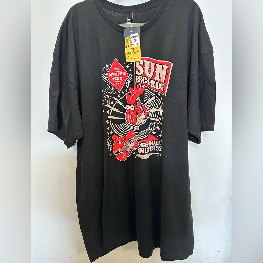 New with tags SteadyClothing  Black men’s Tshirt 3Xl